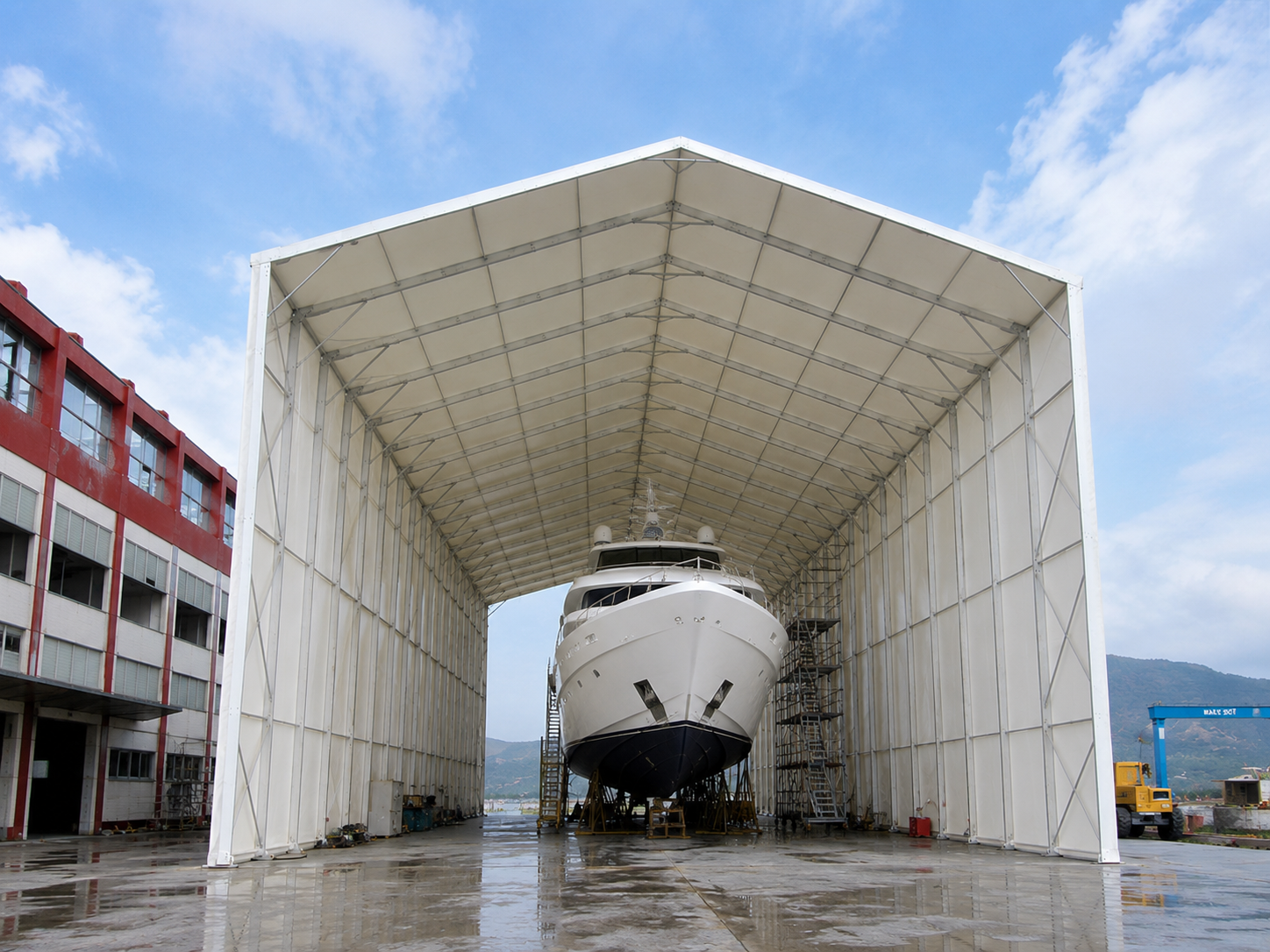 Marine and large vehicle storage structure