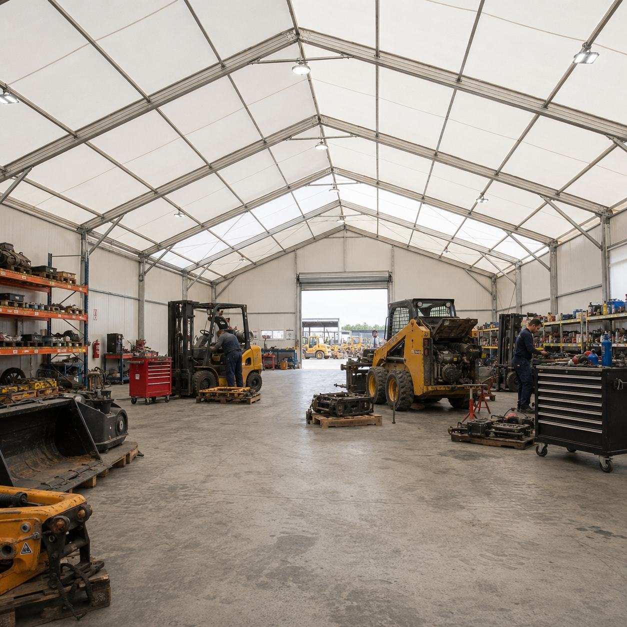 Industrial workshop and storage tent image 17